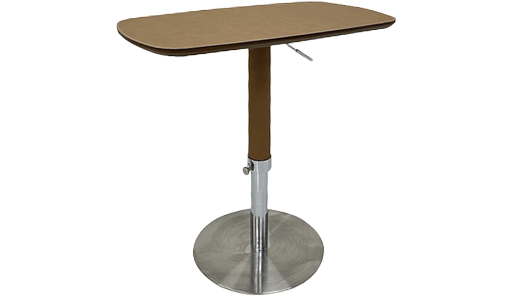 011馬鞍皮升降小茶几(橙色)