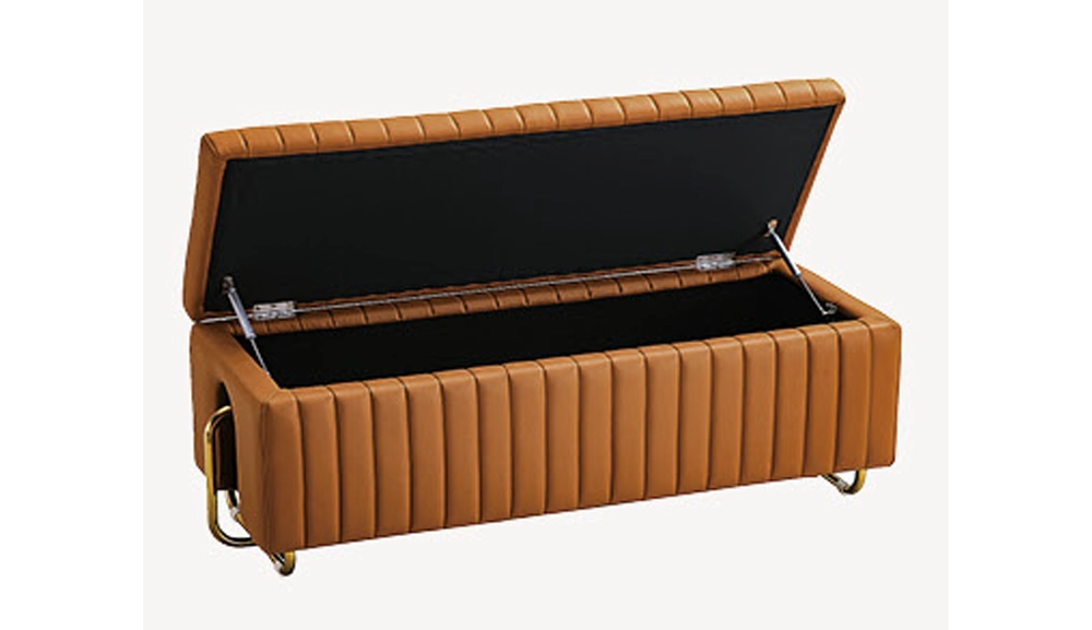 2320布藝置物床尾凳(橘色)