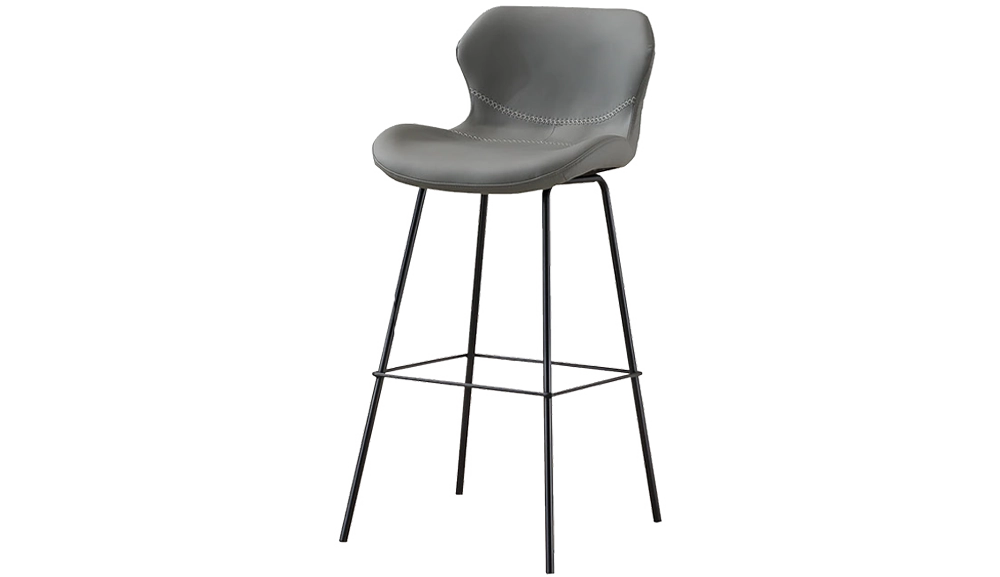 2406皮藝吧椅(灰色)