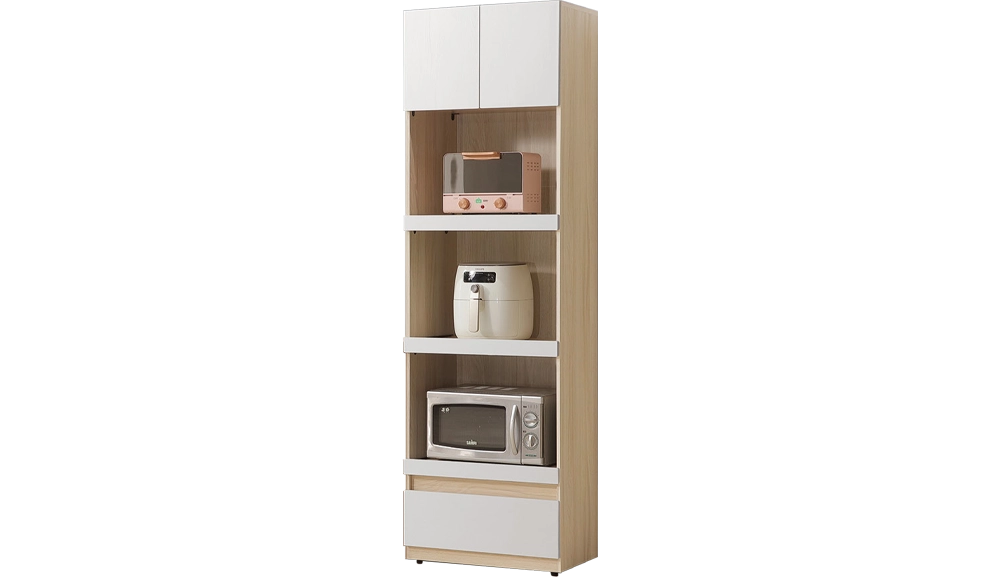 白原木雙色電器櫃