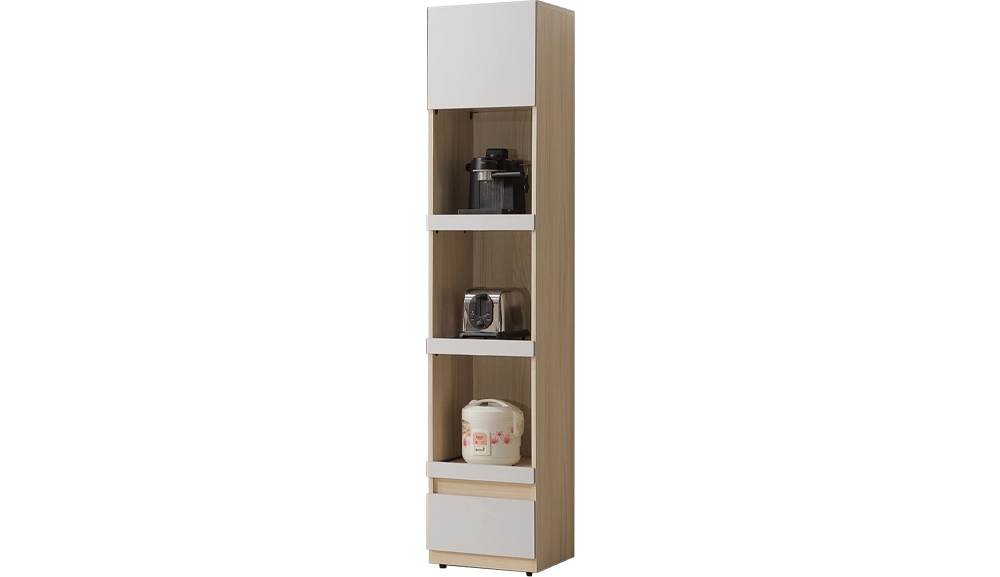 白原木雙色電器櫃