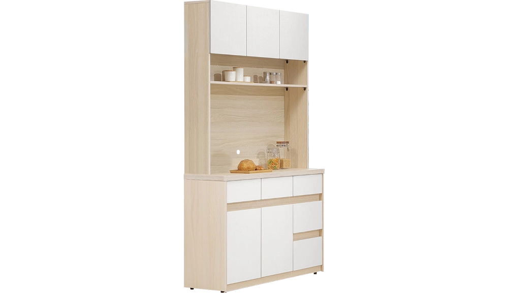 白原木雙色餐櫃(全組)