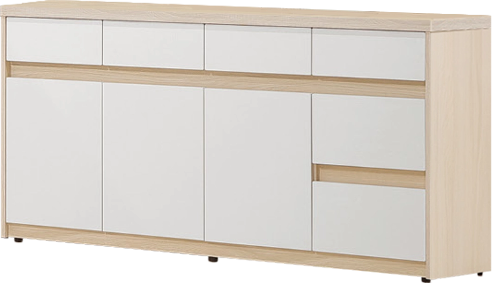 白原木雙色餐櫃(全組)