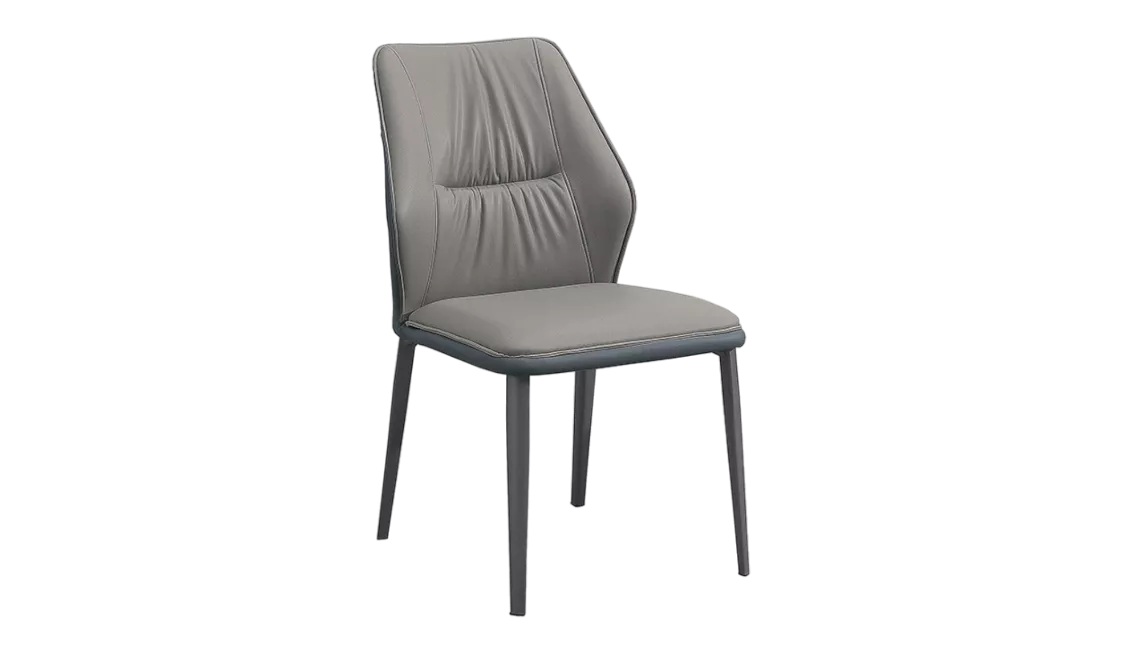 維京灰色科技布鐵腳餐椅