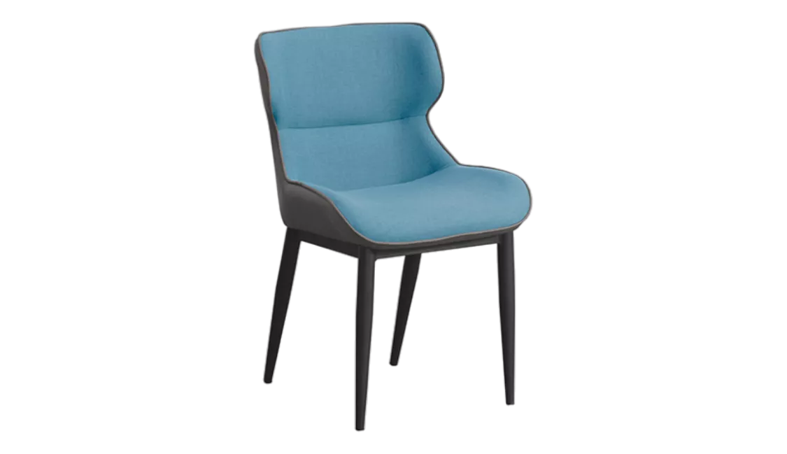 名古屋藍布鐵腳餐椅