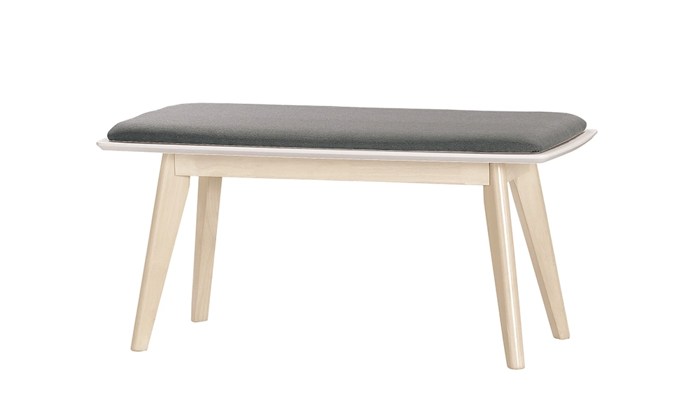 妮克絲長板凳(實木)(洗白色)