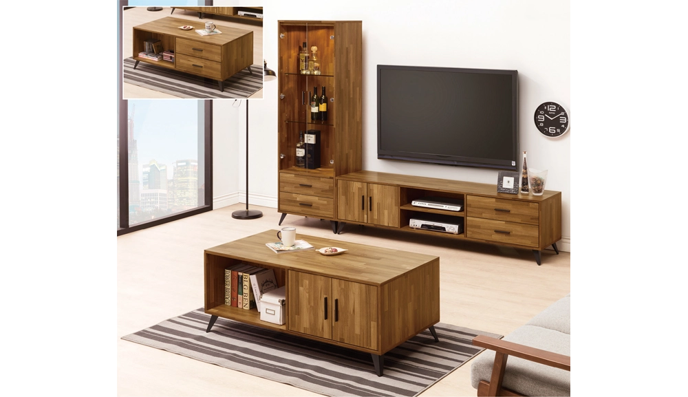 梅杜莎積層木電視櫃組