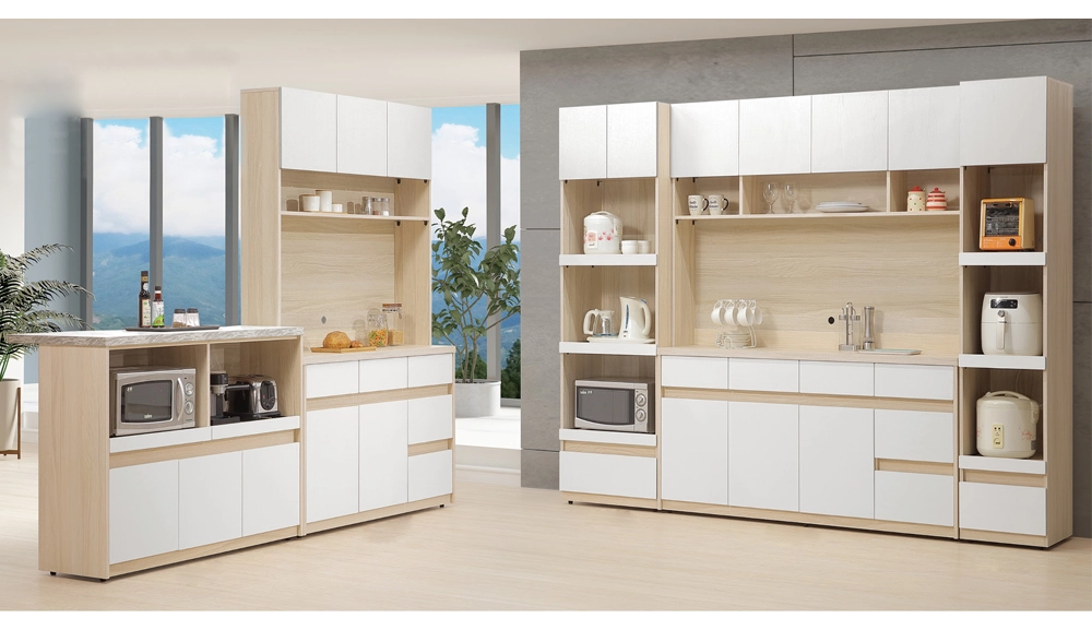 白原木雙色餐櫃(全組)