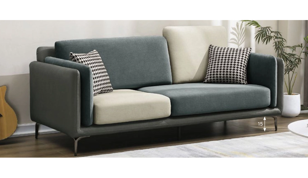 奧斯頓貓抓皮L型沙發