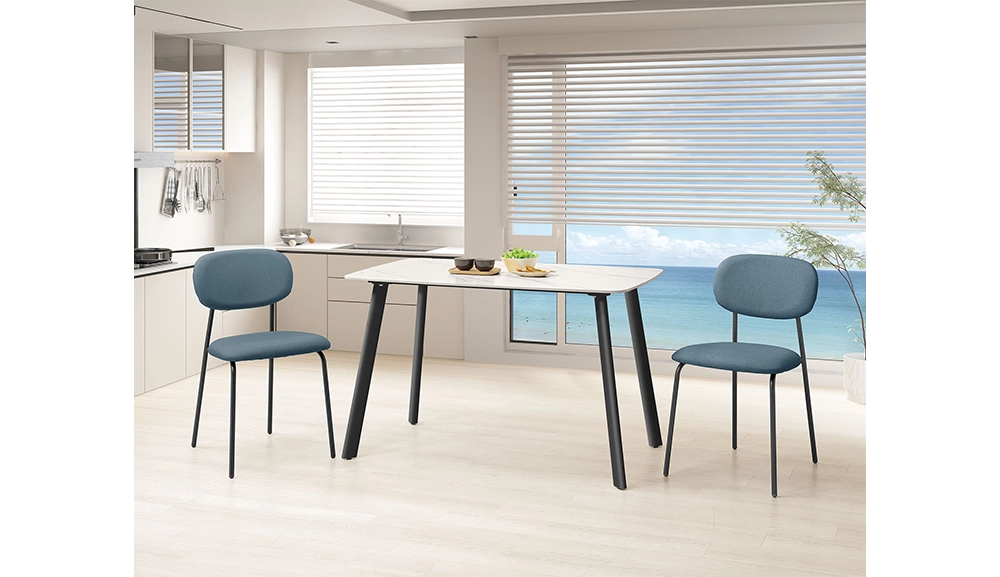 丹丹啞光雪山鐵腳餐桌