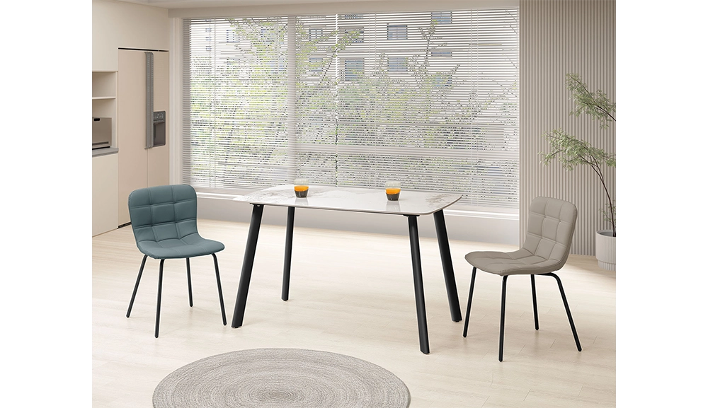 丹丹亮面香奈兒鐵腳餐桌