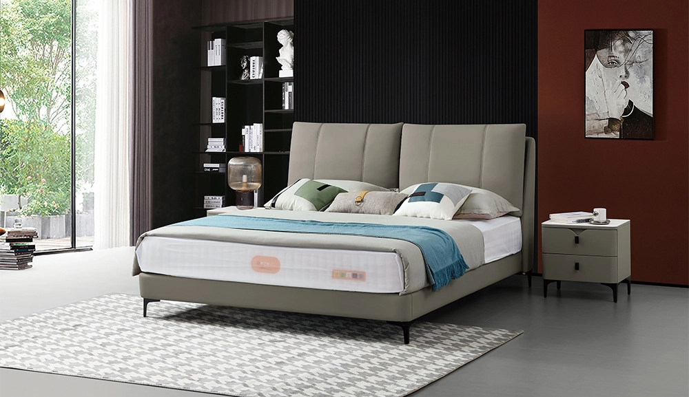 雪倫灰色皮6尺床台