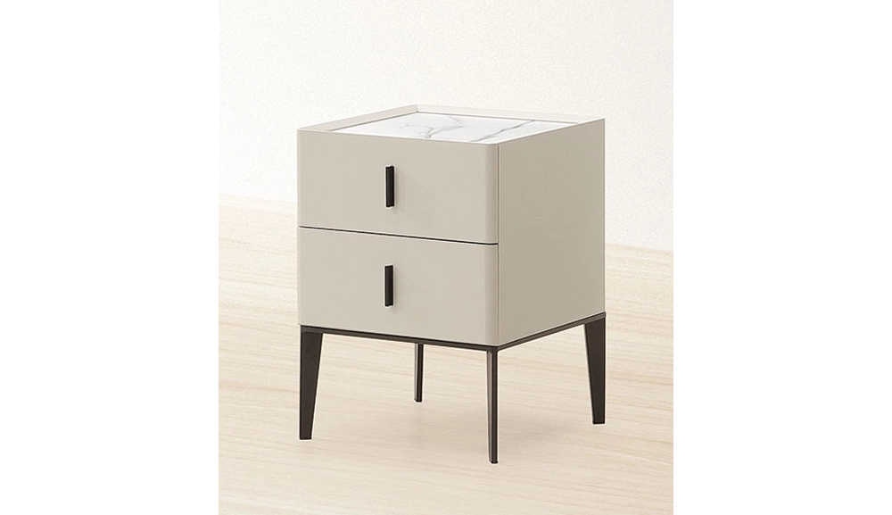 艾琳娜烤漆岩板床頭櫃