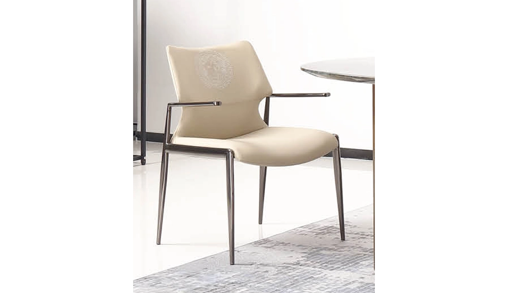 1003生態真皮餐椅(米色)