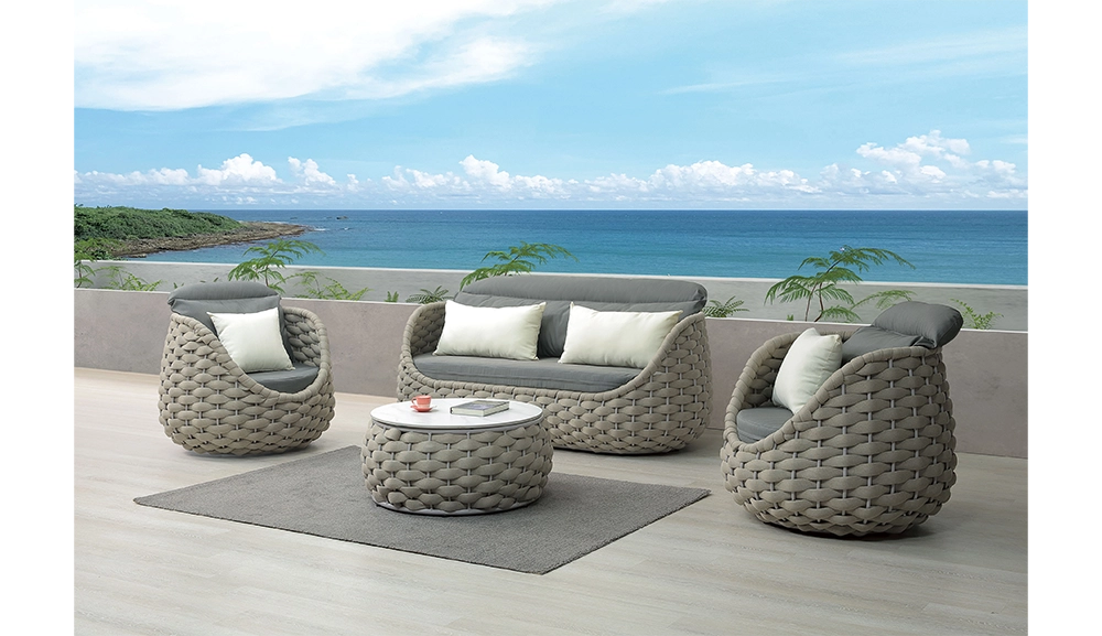 凱莉亞戶外岩板圓茶几