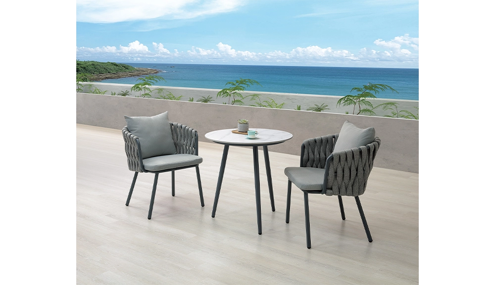 瑞絲戶外岩板圓桌